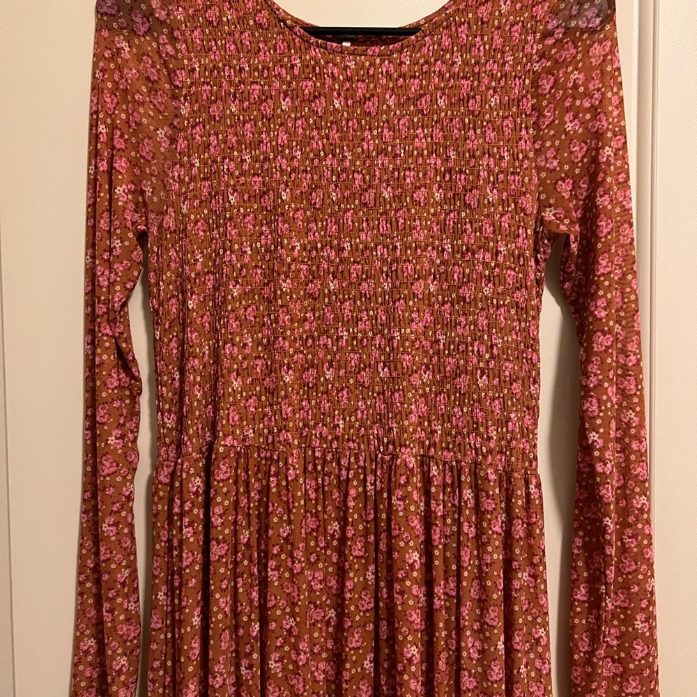 Free people floral maxi dress